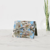 Amandelbloesems Notecard Kaart (Achterkant)