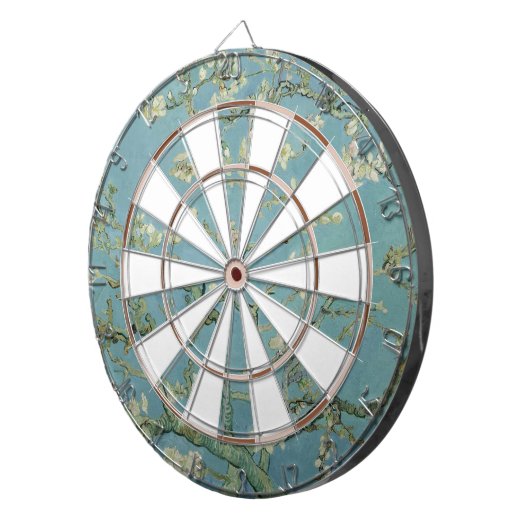 Amandelbloesems schilderij van Van Gogh Dartbord (Voorkant Rechts)