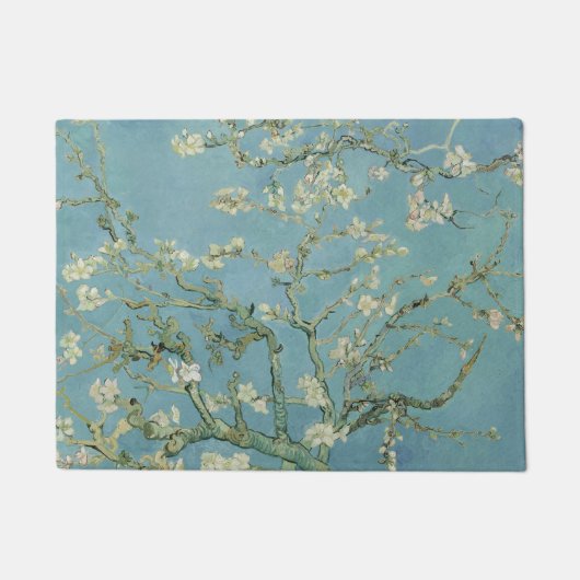 Amandelbloesems schilderij van Van Gogh Deurmat (Voorkant)