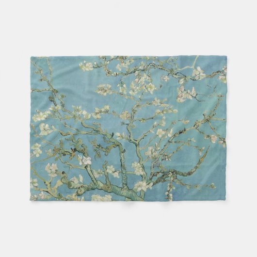 Amandelbloesems schilderij van Van Gogh Fleece Deken (Voorkant (Horizontaal))