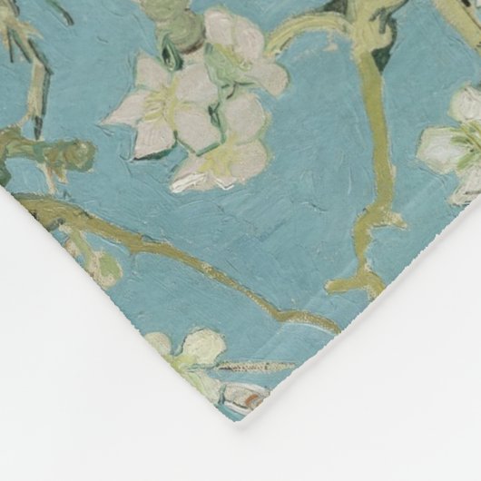 Amandelbloesems schilderij van Van Gogh Fleece Deken (Hoek)