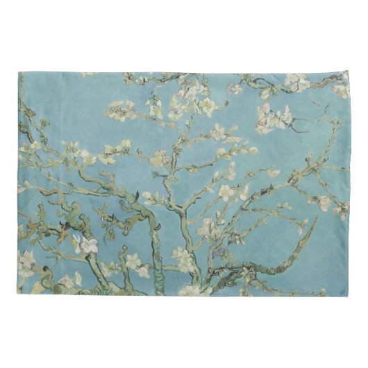 Amandelbloesems schilderij van Van Gogh Kussensloop (Achterkant)