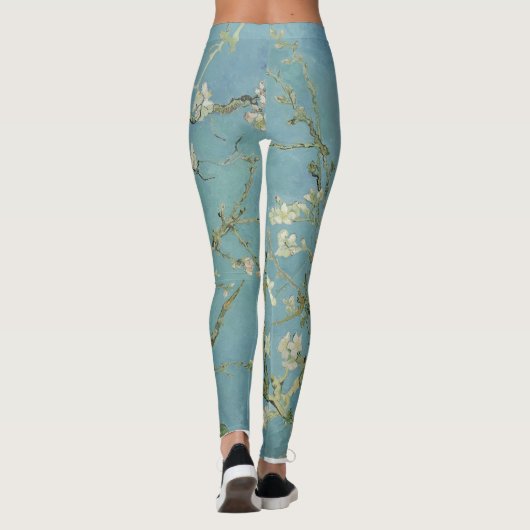 Amandelbloesems schilderij van Van Gogh Leggings (Achterkant)