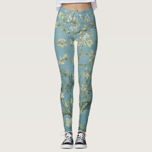 Amandelbloesems schilderij van Van Gogh Leggings (Voorkant)