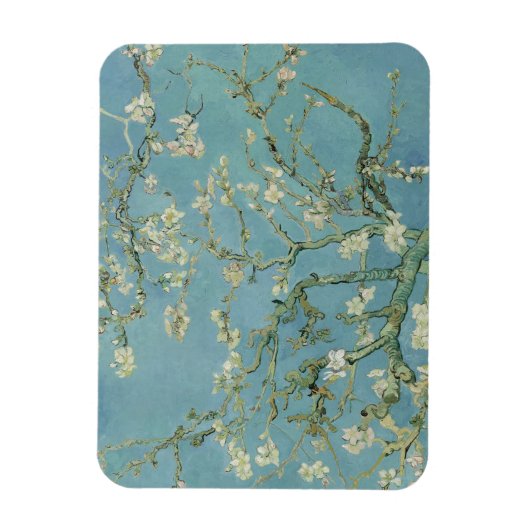 Amandelbloesems schilderij van Van Gogh Magneet (Verticaal)
