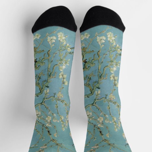 Amandelbloesems schilderij van Van Gogh Sokken (Top)