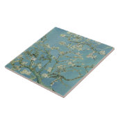 Amandelbloesems schilderij van Van Gogh Tegeltje (Zijkant)