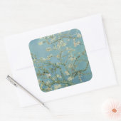 Amandelbloesems schilderij van Van Gogh Vierkante Sticker (Envelop)