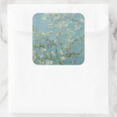 Amandelbloesems schilderij van Van Gogh Vierkante Sticker (Tas)