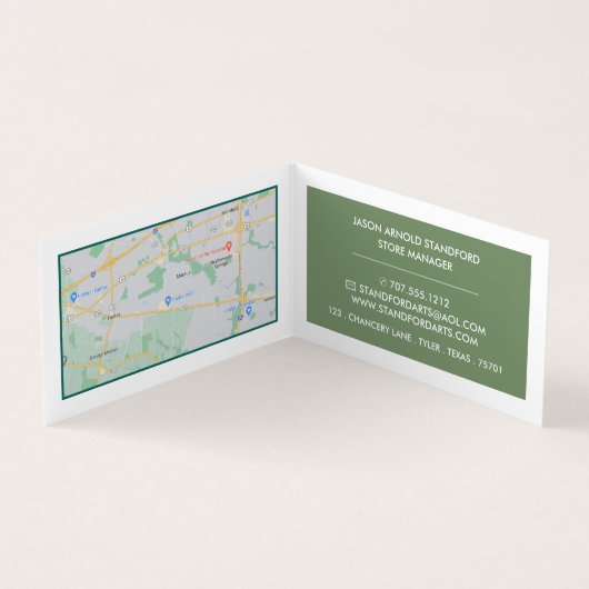 amandelbloesems van Gogh, kunstwinkel Visitekaartje (Binnen)