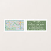 amandelbloesems van Van Gogh, kunstleraar, gedetai Visitekaartje (Binnenkant ongevouwen)