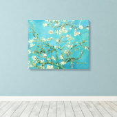 Amandelbloesems | Vincent van Gogh Canvas Afdruk (Insitu (Houten vloer))