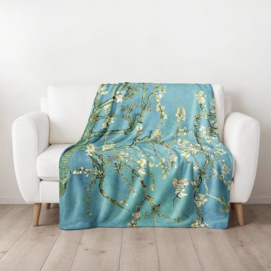 Amandelbloesems | Vincent van Gogh Fleece Deken