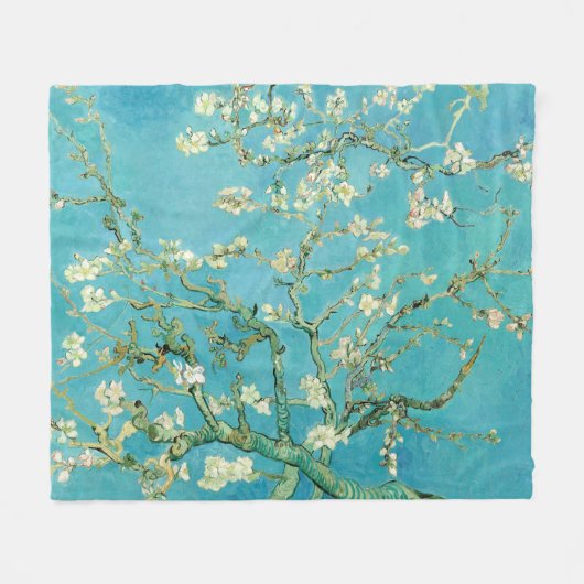 Amandelbloesems | Vincent van Gogh Fleece Deken (Voorkant (Horizontaal))