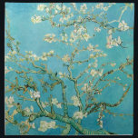 Amandelbloesems | Vincent van Gogh Katoenen Servet<br><div class="desc">Amandelbloesems (1890) van Vincent van Gogh (1853-1890). Van Goghs schilderij Amandelbloesems toont delicate witte bloemen tegen een levendige turquoise hemel, die nieuw leven en vernieuwing symboliseert. Geïnspireerd door de Japanse kunst, creëer de elegante takken en vloeiende lijnen een gevoel van sereniteit en natuurlijke schoonheid. De getextureerde penseelstreken en heldere, harmonieuze...</div>