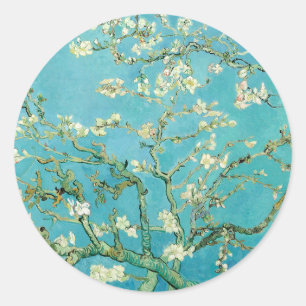 Amandelbloesems   Vincent van Gogh Ronde Sticker
