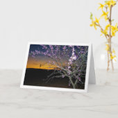 Amandelboom bij Nacht Portret Kaart (Gele Bloem)