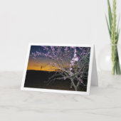 Amandelboom bij Nacht Portret Kaart (Voorkant)