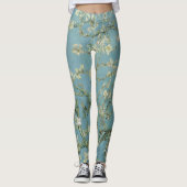 Amandelboom in bloesems door Vincent Van Gogh Leggings (Voorkant)