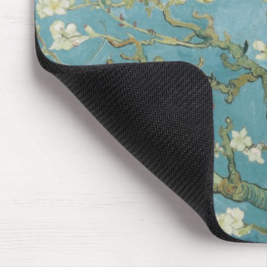 Amandelboom in bloesems door Vincent Van Gogh Muismat (Hoek)