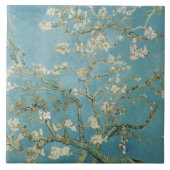 Amandelboom in bloesems door Vincent Van Gogh Tegeltje (Voorkant)