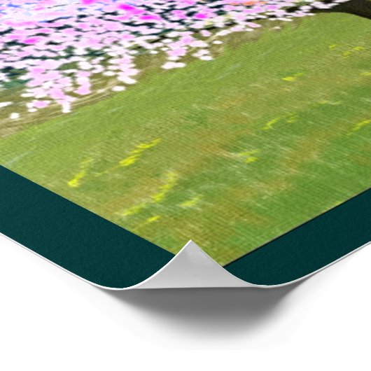 Amandelboom in Bloom Poster (Hoek)