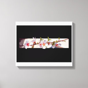 amandelboombloemen bloesem omhuld doek canvas afdruk