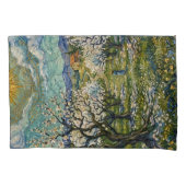 Amandelboomgaard in bloei in de stijl van Van Gogh Kussensloop (Voorkant-Links)