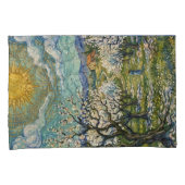 Amandelboomgaard in bloei in de stijl van Van Gogh Kussensloop (Voorkant-Rechts)