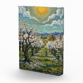 Amandelboomgaard in de stijl van Van Gogh, zonover Fotoblokken (Rechts)