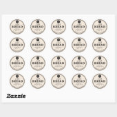 Amandelcrème Bakkerij Zuurdesembrood Label Sticker (Vel)
