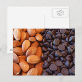 Amandelen en chocolade-chips briefkaart (Voorkant / Achterkant)