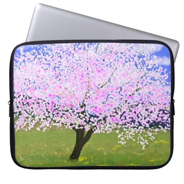 Amandelen in Bloom Laptop Sleeve (Voorkant)