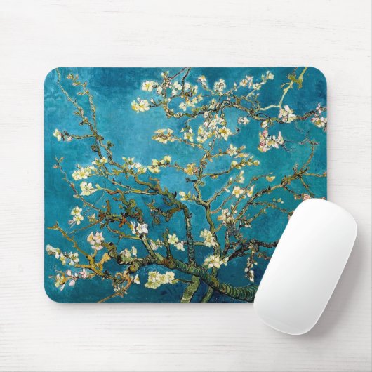 Amandelfilialen in Bloom Mousepad Muismat (Met muis)