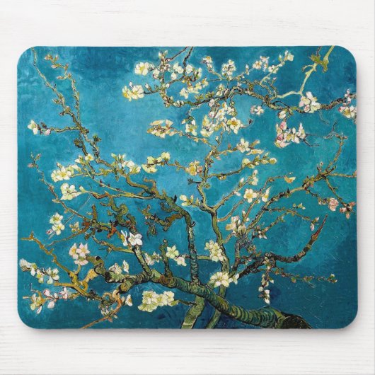 Amandelfilialen in Bloom Mousepad Muismat (Voorkant)