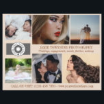 Amandelfotocollage QR Logo Photography Business Flyer<br><div class="desc">Amandelbeige marketingflyer voor een professionele fotograaf die is gepersonaliseerd met uw foto's, logo's, contactgegevens, aangepaste tekst en QR-code. Professionele fotograaf flyer om uw bedrijf te promoten gepersonaliseerd met zes foto's aan de zijkant, samen met uw logo, bedrijfsnaam, tagline en contactgegevens in russet op een warme tint beige. Voeg op de...</div>