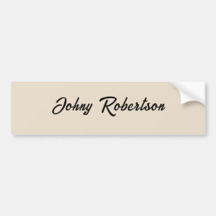 Amandelkleur Eenvoudig Elegant Professioneel Minim Bumpersticker