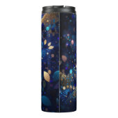 Amandelmarine Blauwe Glitter Thermische Tumbler 12 Thermosbeker (Achterkant)