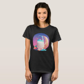 Amandelmelk Synthwave 80s Retrowave Esthetisch T-shirt (Voorkant volledig)