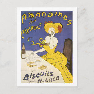 Amandines de Provence Biscuits H. Lalo Vintage Ad Briefkaart