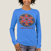 Amanga Namaste Kaleidoscoop Tri-Blend Shirt (Voorkant)