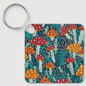 Amanita Magical Mushrooms Fun Fungi BIED IT AAN Sleutelhanger (Voorkant)