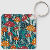 Amanita Magical Mushrooms Fun Fungi BIED IT AAN Sleutelhanger (Achterkant)