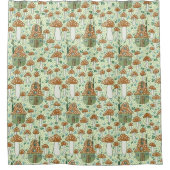 Amanita Magische Paddestoel Village Schattigee Ill Douchegordijn (Voorkant)