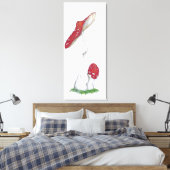 Amanita muscaria canvas afdruk (Insitu (Slaapkamer))