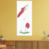 Amanita muscaria canvas afdruk (Insitu (Woonkamer))