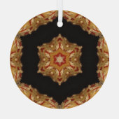 Amanita Muscaria Glas Ornament (Achterkant)