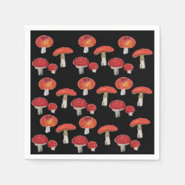 Amanita Muscaria Mushrooms Servet