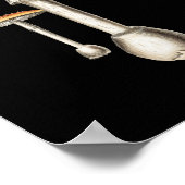 Amanita Muscaria paddenstoel Botanische Natuur Fun Poster (Hoek)