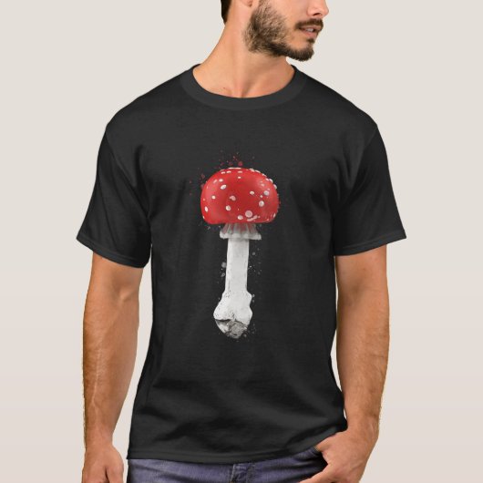 Amanita Muscaria Psychedelic Mushroom T-shirt (Voorkant)